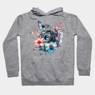 Spring Floral Camera Hoodie